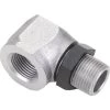Saito Engines Muffler, Right Angle Adapter with Nut: AG, AH for Parts