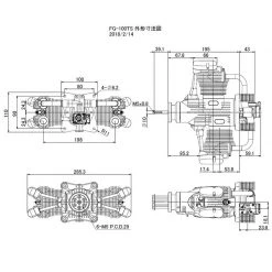 Saito Engines 100cc 4-Stroke Twin-Cylinder FG-100TS Gasoline Engine for Engines -Cheap Saito Store SAIEG100TS A5 KWDC1JCV